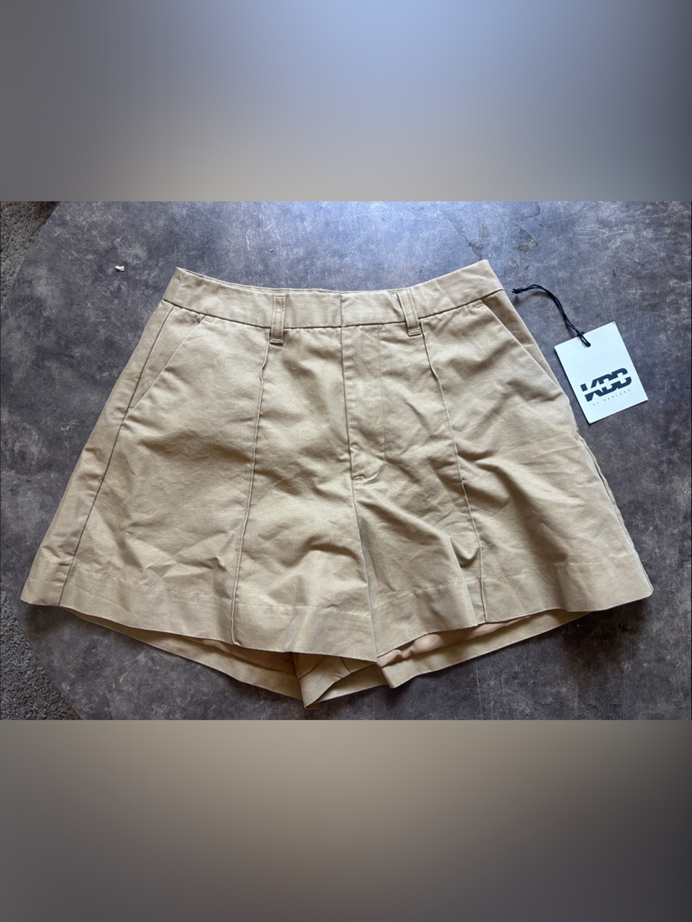 High-Waist Khaki Women’s Shorts
